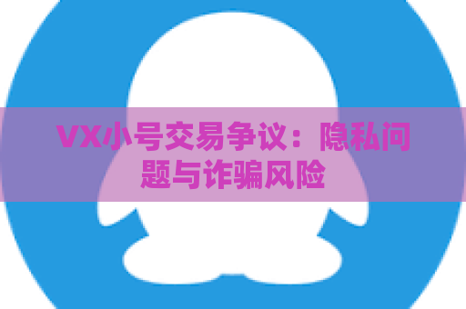 VX小号交易争议：隐私问题与诈骗风险