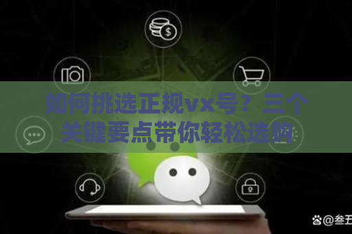 如何挑选正规vx号？三个关键要点带你轻松选购